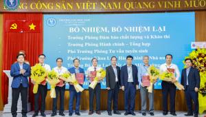 Trường Đại học Luật TP.HCM công bố và trao quyết định bổ nhiệm, bổ nhiệm lại nhân sự các đơn vị